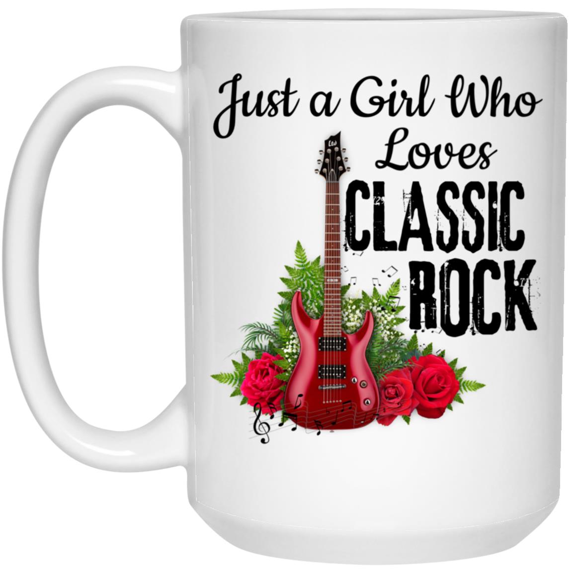 Just a Girl Who Loves Classic Rock Mug