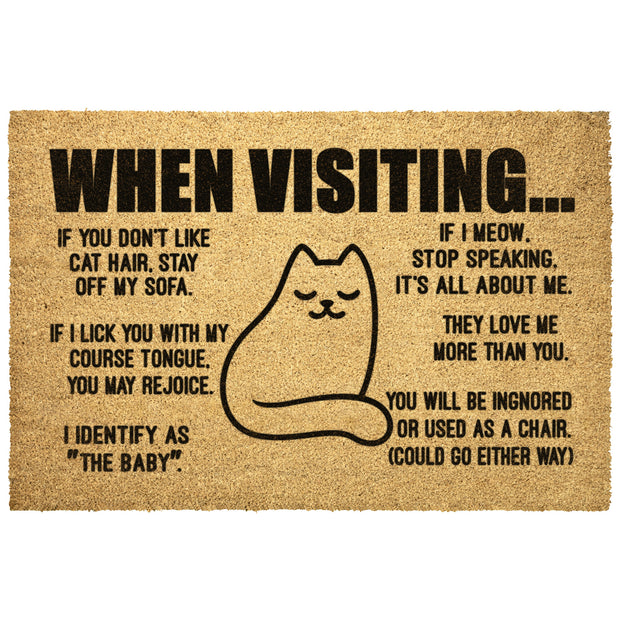 When Visiting Cat Mat