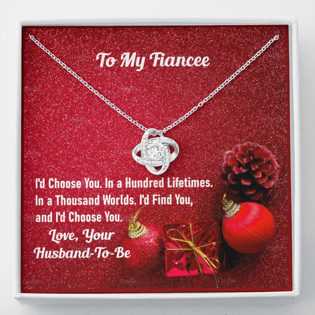 I'd Find You and I'd Choose You Knot Necklace