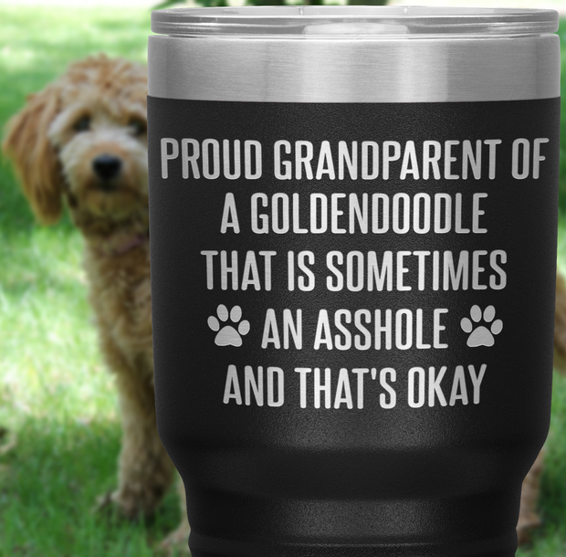 Proud Grandparent Goldendoodle Tumbler