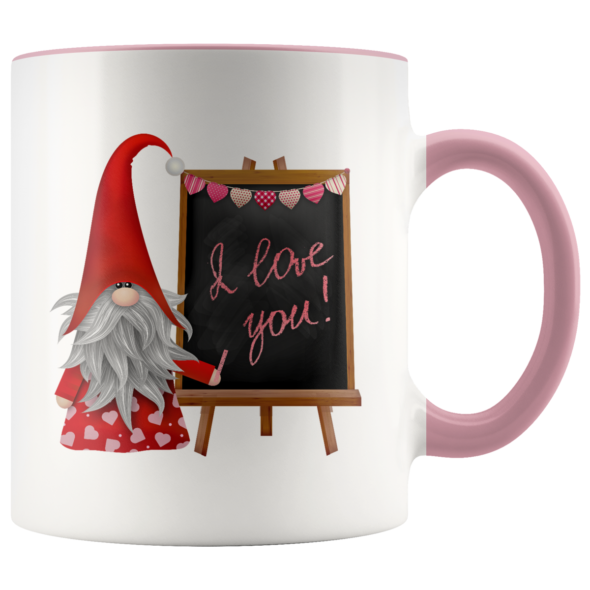 I Love You Gift Gnome Two Tone Coffee Mug