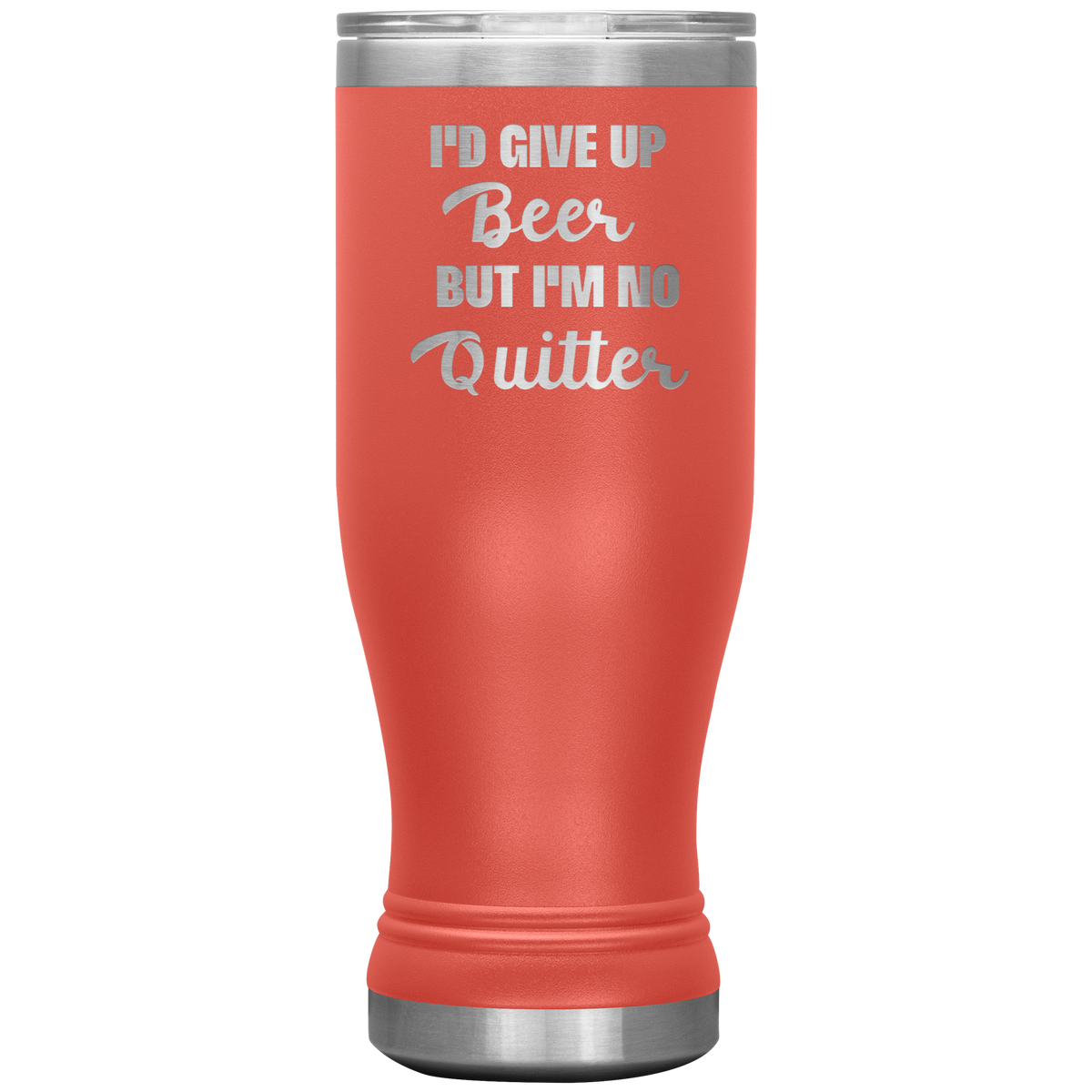 Engraved Pilsner Tumbler Funny Insulated Beer Glass