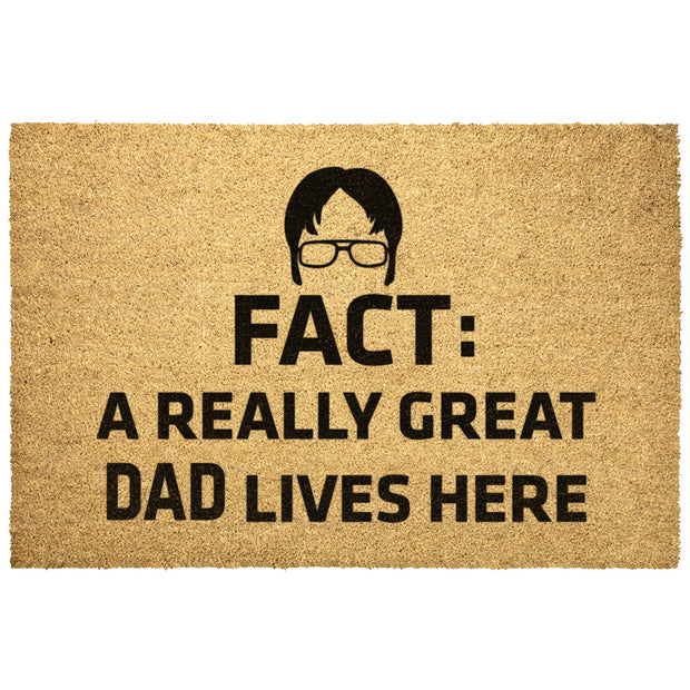 Really Great Dad Doormat Fact