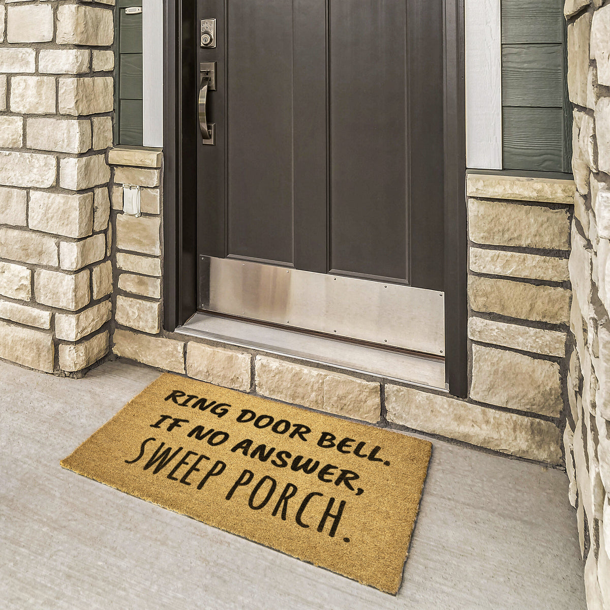 Ring Door Bell Sweep Porch Doormat