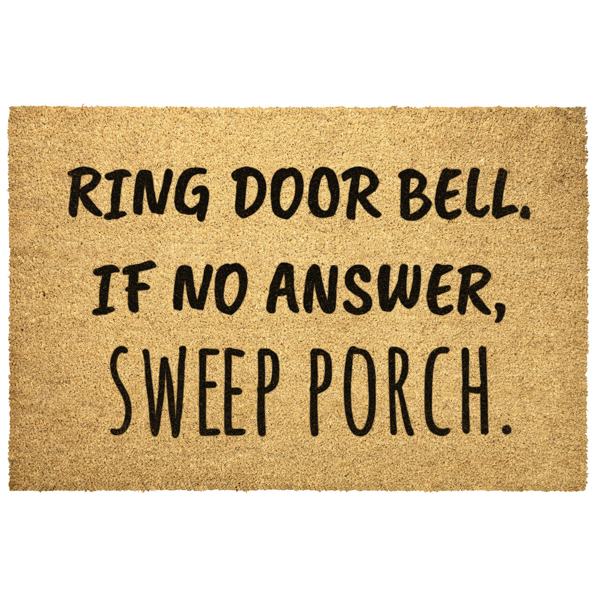 Ring Door Bell Sweep Porch Doormat