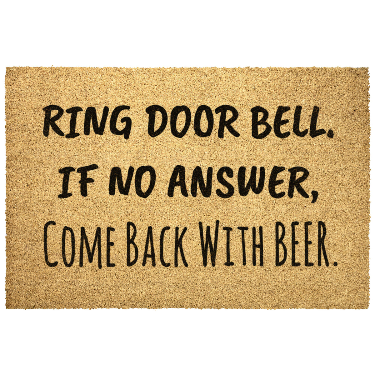 Ring Door Bell With Beer Doormat