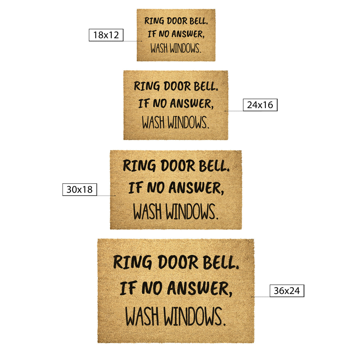 Wash Windows Front Doormat