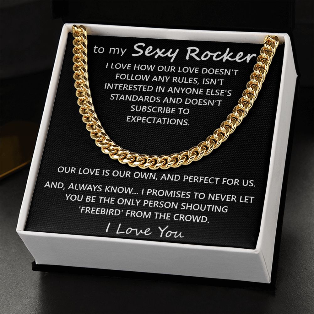 To My Sexy Rocker Chain Necklace