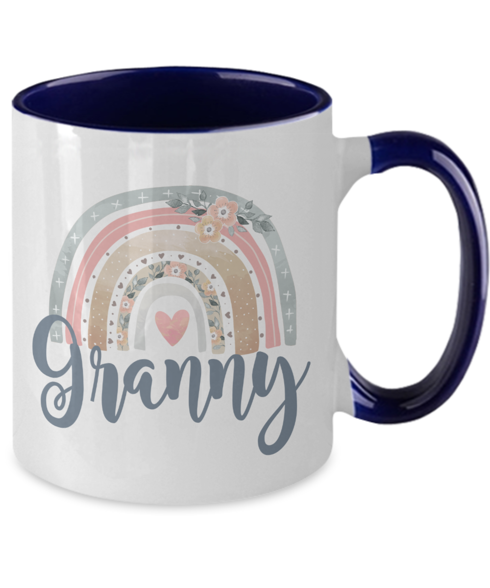 Granny Mug Watercolor Rainbow Coffee Cup