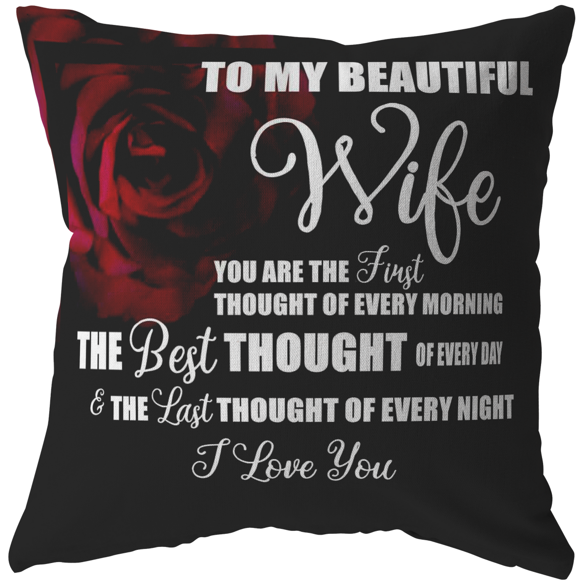 To My Beautiful Wife Pillow