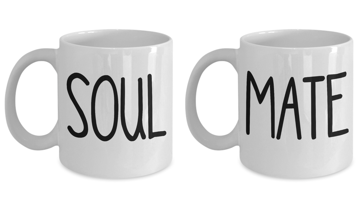 Soul Mate Couples Gift Mug Set