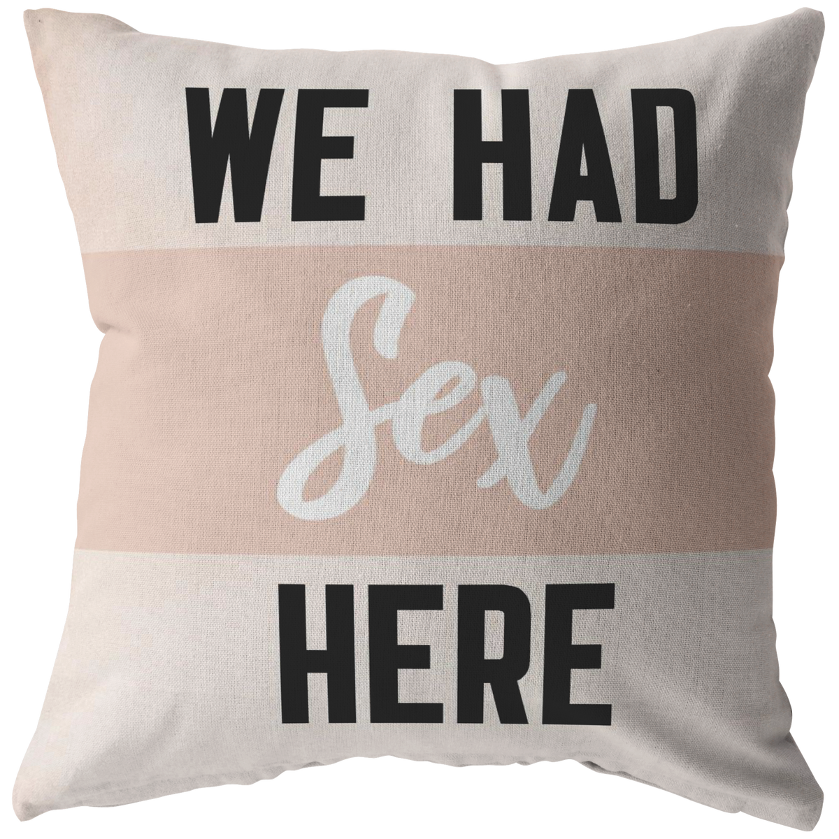 We Had Sex Here Pillow