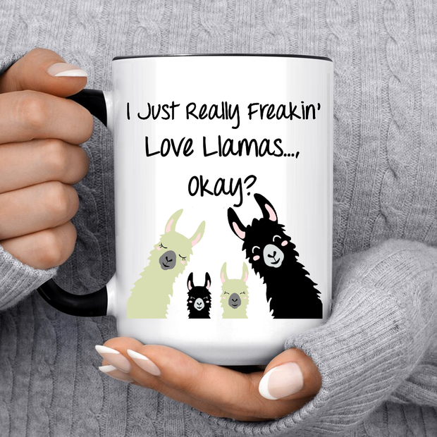 I Love LLamas Mug
