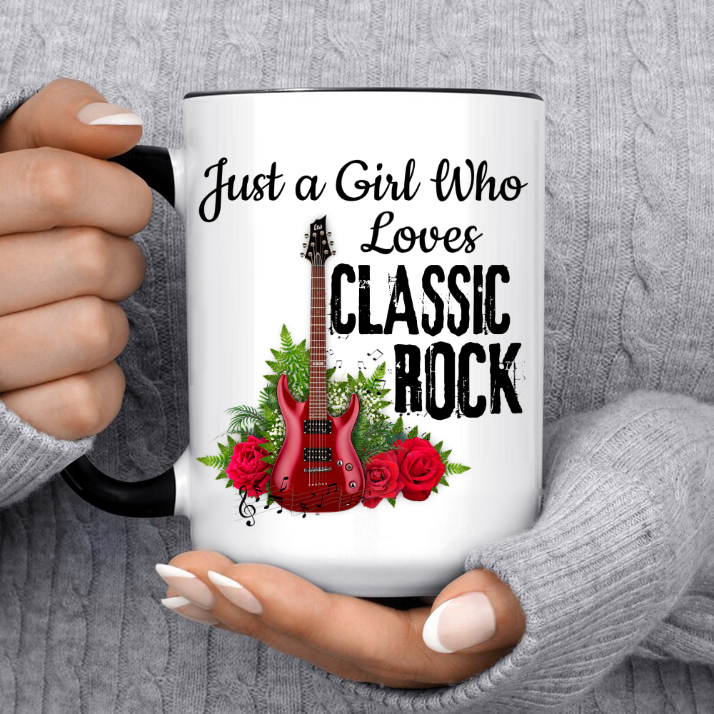 Just a Girl Who Loves Classic Rock Mug