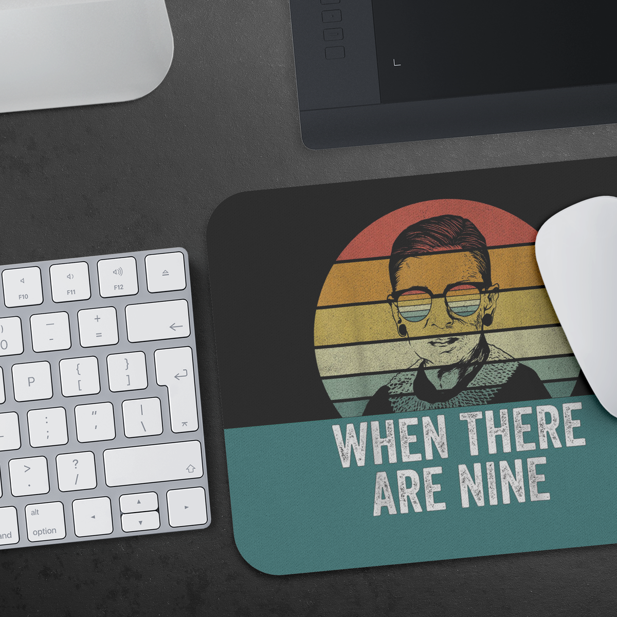 When There Are Nine RBG Mouse Pad