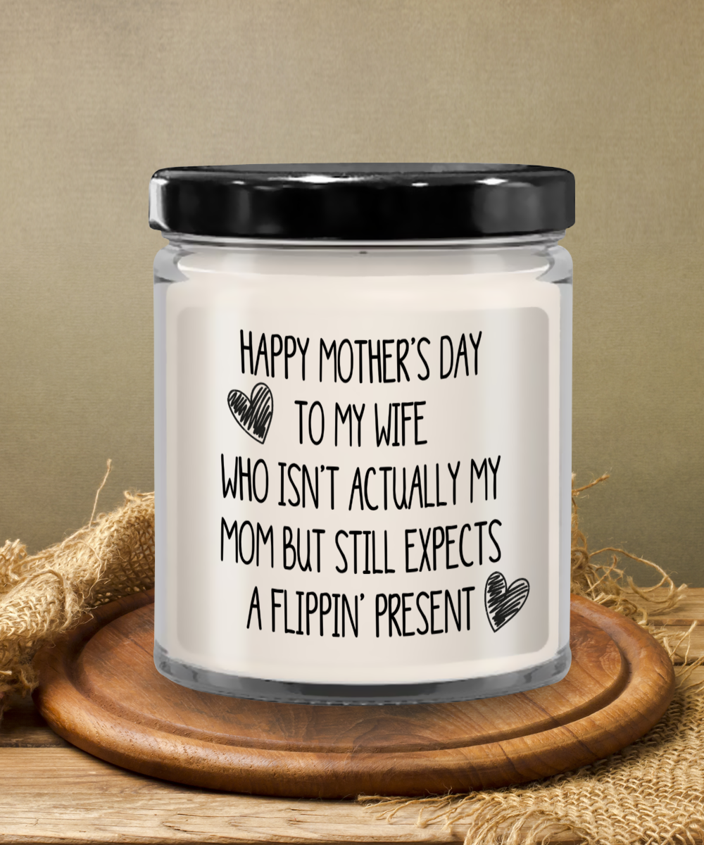 Happy Mother's Day Wife Candle