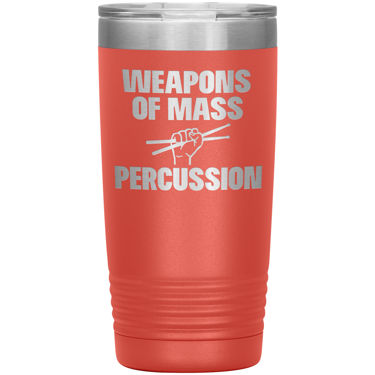 Drummer Gift Tumbler Weapons of Mass Percussion
