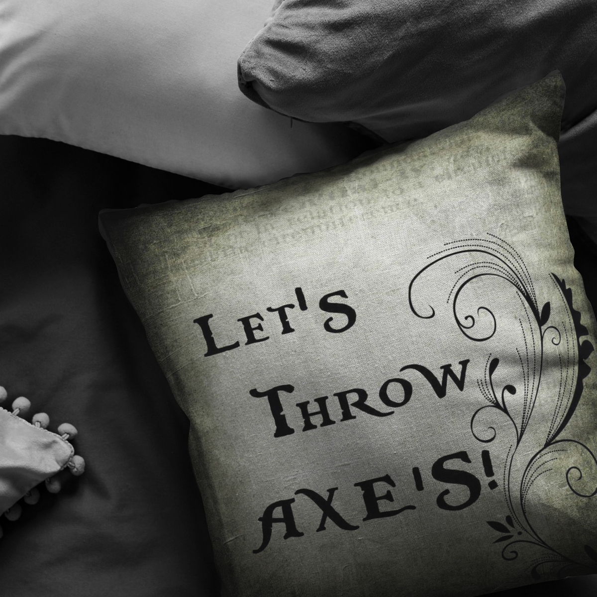 Let's Throw Axes Pillow