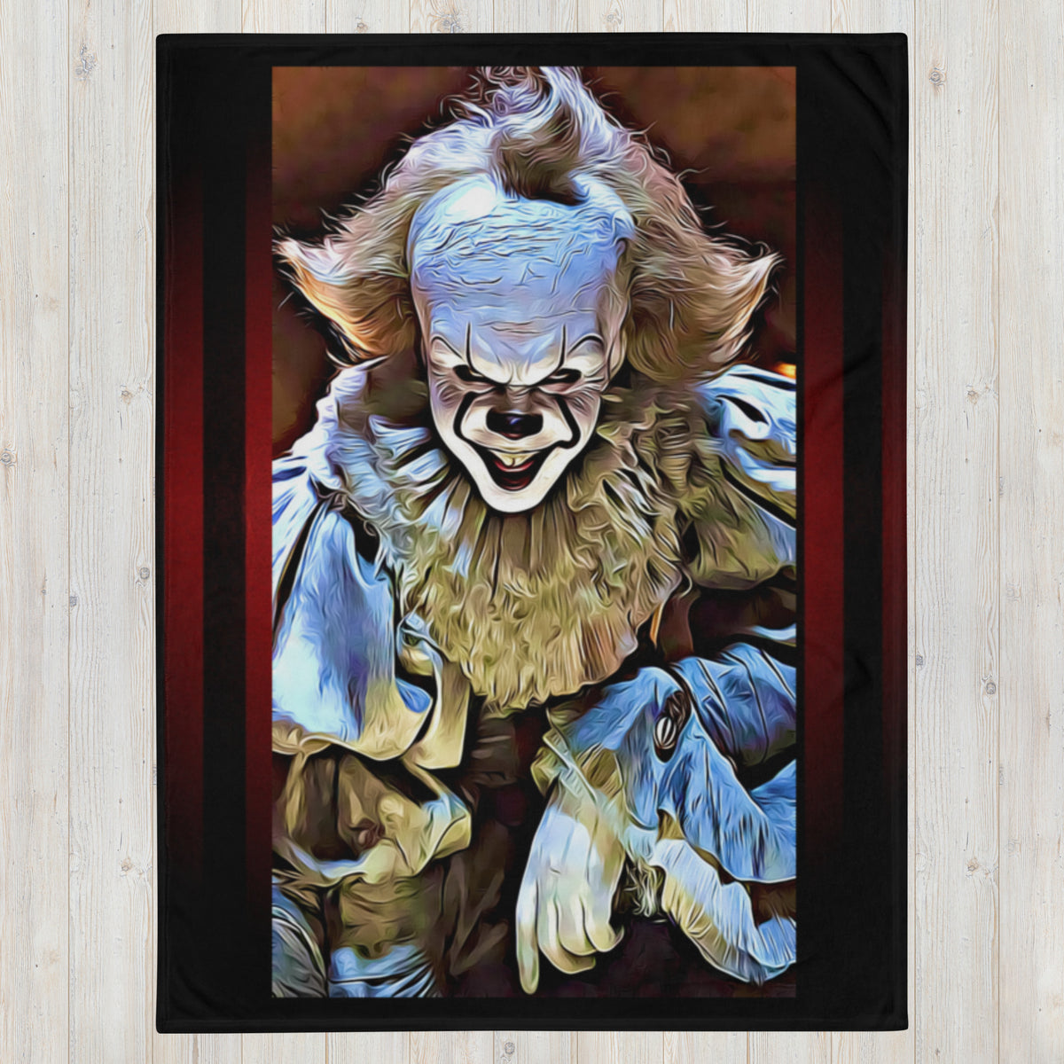 Scary Clown Premium Sherpa Blanket